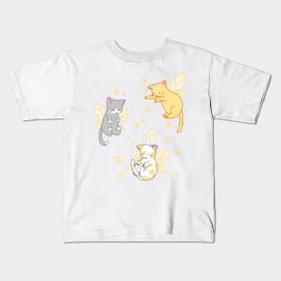 fairy kitties (classic orange) Kids T-Shirt